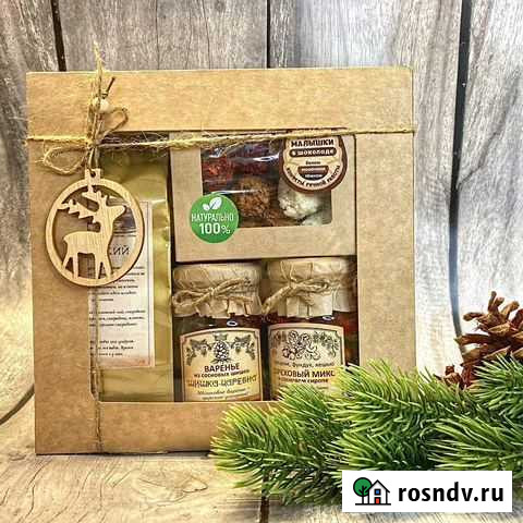 Набор с чаем, вареньем, шишками в шоколаде Пермь - изображение 1