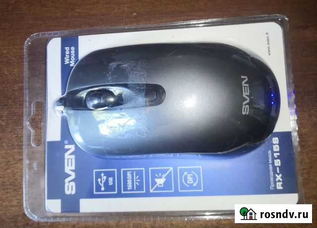 Мышь проводная sven RX-515S Ярославль - изображение 1