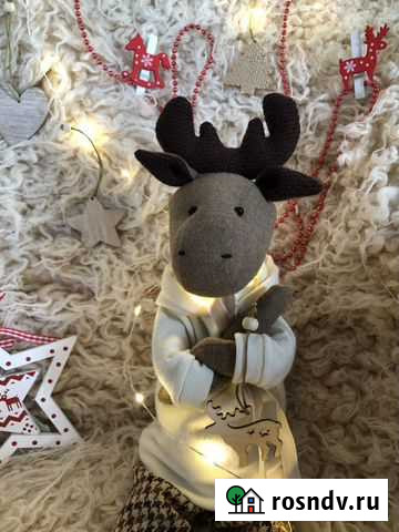 Игрушка ручной работы лось Белгород - изображение 1