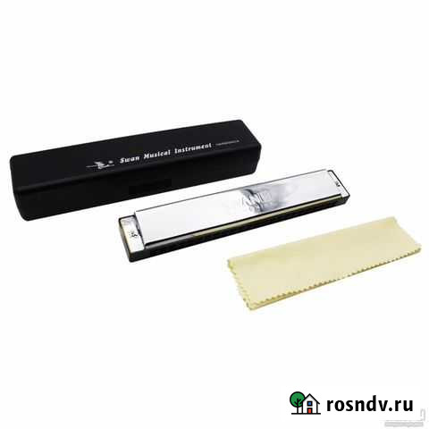 Новая губная гармошка 24 отверстия, 48 язычка Тон Красноярск - изображение 1