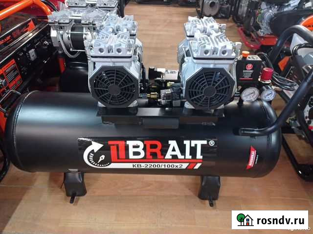 Компрессор безмасляный 90 л 8 бар 450 л/мин Уйское - изображение 1