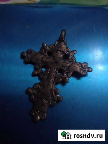 Старинный казачий крест, старой веры. Крест редкий Соликамск - изображение 1