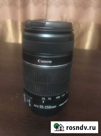 Объектив canon efs 55-250mm 1.1/3.6ft Вышний Волочек - изображение 1