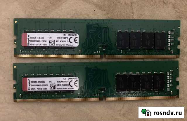 Оперативная память DDR4 32gb Kingston KVR24N17D8/1 Нижний Новгород - изображение 1