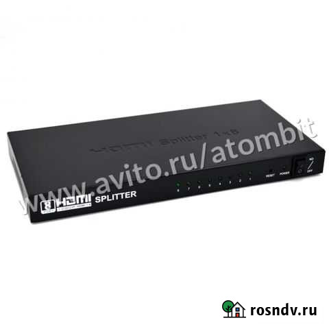 Сплиттер hdmi v1.4 с 1 канала на 8 каналов Челябинск - изображение 1