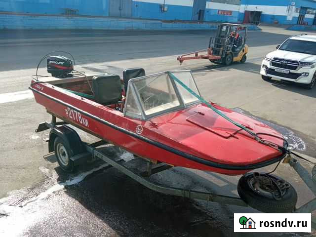 Моторная лодка Обь-3 с водометным мотором Mercury Красноярск - изображение 1