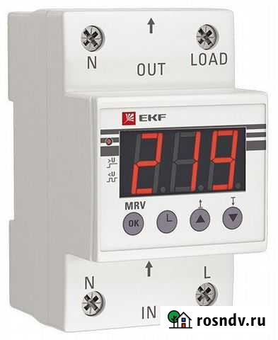 Реле напряжения с дисплеем MRV 50A EKF PROxima Чита - изображение 1