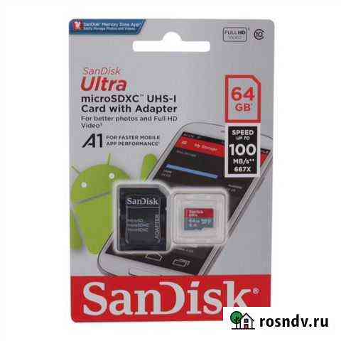 Microsd sandisk ultra 64 gb Воронеж