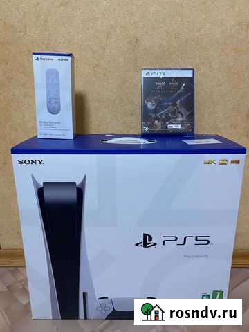 Playstation 5 с дисководом+ пульт ps5 + игра Сочи - изображение 1