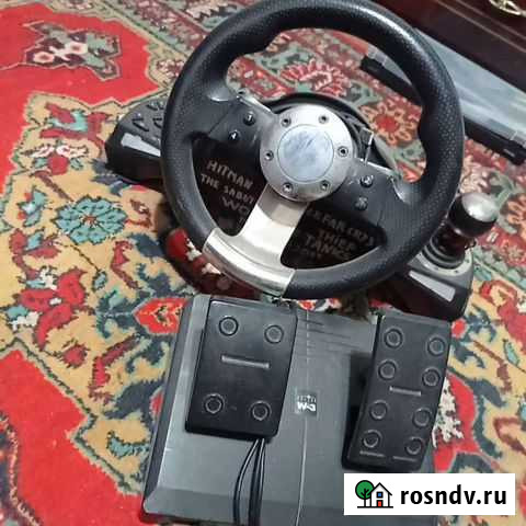 Игровой руль с педалями Узловая - изображение 1