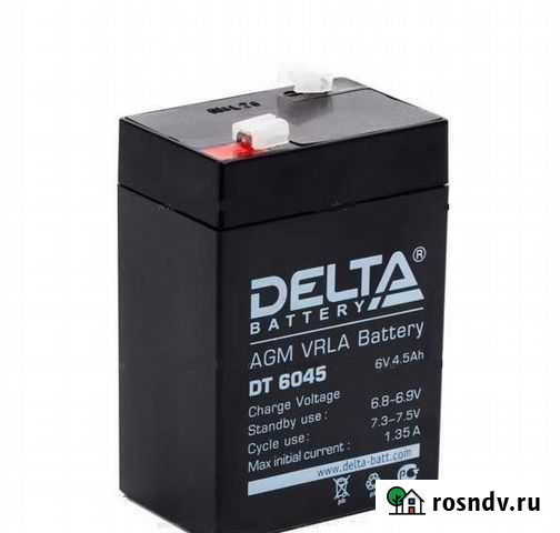 Аккумулятор delta DT-6045 свинцово-кислотн, 58148 Уфа - изображение 1