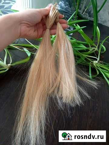 Волосы для наращивания блонд Бийск - изображение 1