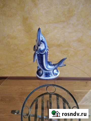 Гжель осетр под водочку как графин Оренбург - изображение 1