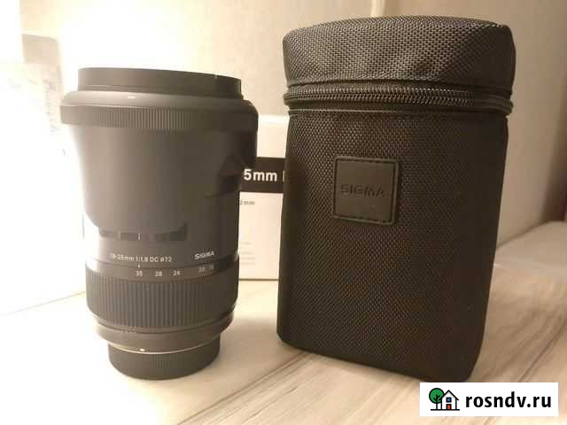 Sigma AF 18-35mm f/1,8 DC HSM Nikon F Новосибирск - изображение 1