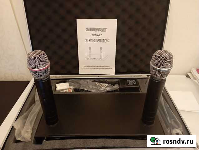 Микрофоны shure beta - 87 Калуга - изображение 1