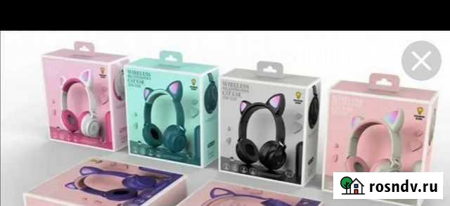 Наушники с ушками кошки Октябрьский - изображение 1