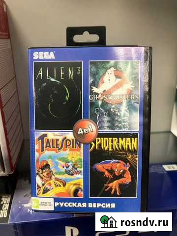 Sega 04в1 SM-042 AA-4113 Alien3 Ghostbusters TaleS Кострома - изображение 1
