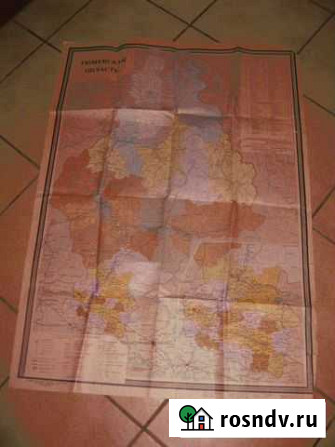 Карта Тюменской области. 1987, 1983 год Ханты-Мансийск - изображение 1
