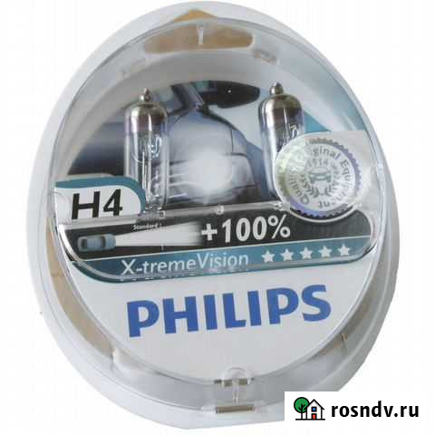 Лампы галоген Philips X-tremeVision +100 H4 60/55 Малгобек - изображение 1