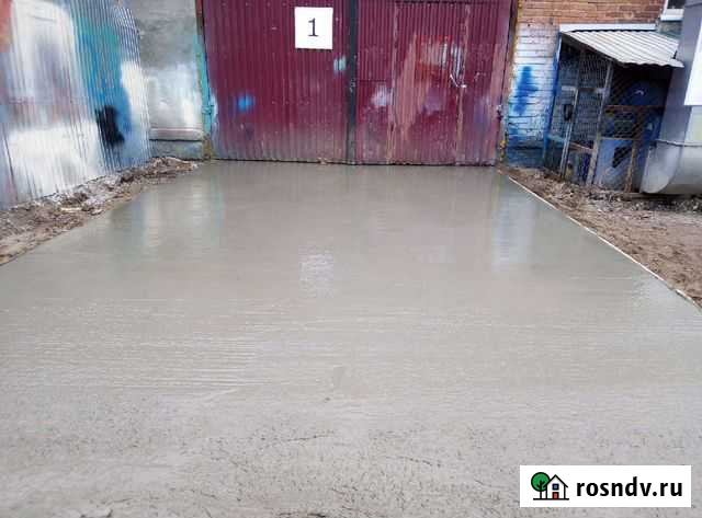 Бетонные работы, отмостка, плиты, кладка брусчатки Пермь - изображение 1