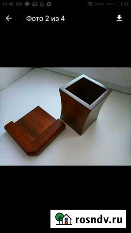 Настольный органайзер трансформер из красного дере Казань - изображение 1