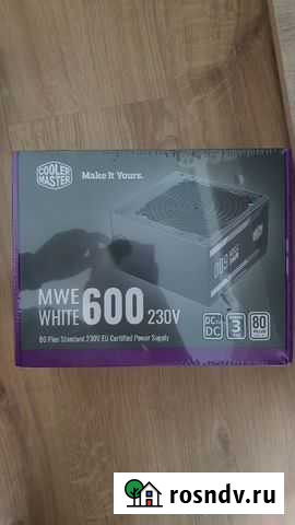 Блок питания Cooler Master MWE White 230V V2 600W Балашиха - изображение 1