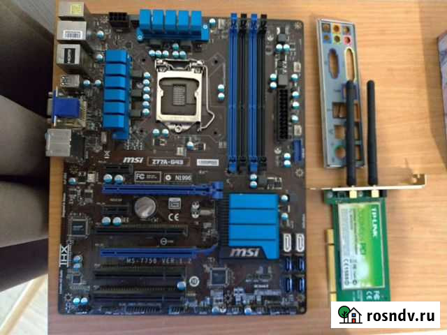 Материнская плата 1155 msi wi-fi Москва - изображение 1