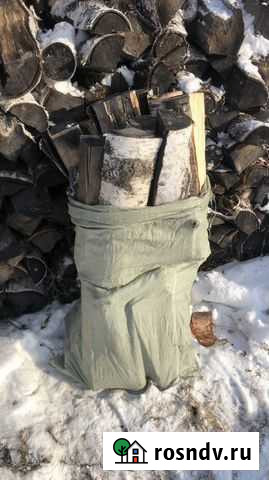 Дрова сухая береза в мешках Благовещенск - изображение 1