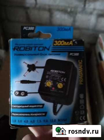 Блок питания robiton (адаптер) PC 300 (300 мА) Киров - изображение 1