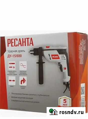 Ударная дрель Ресанта ду-15/680 Аксай - изображение 1