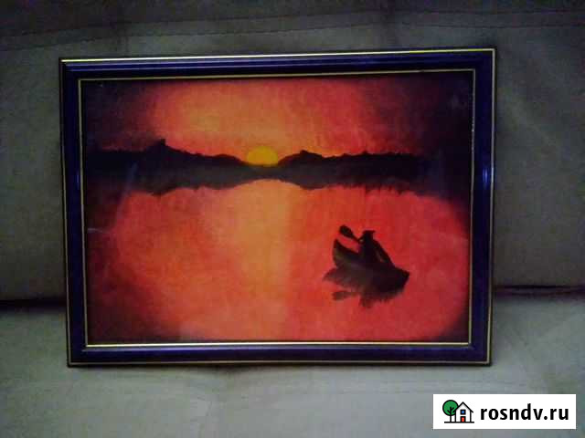 Картина Рыбалка на закате масло Уфа - изображение 1