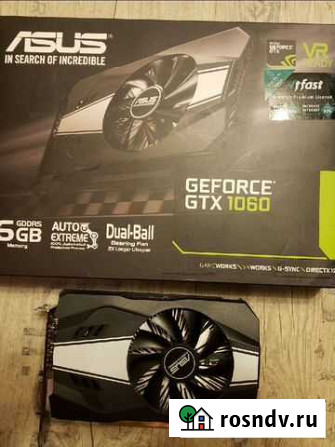 Видеокарта Asus GeForce gtx 1060 6gb Северодвинск - изображение 1