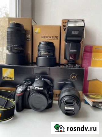 Зеркальный фотоаппарат Nikon d3200 VR 18-55 Kit +2 Иваново - изображение 1