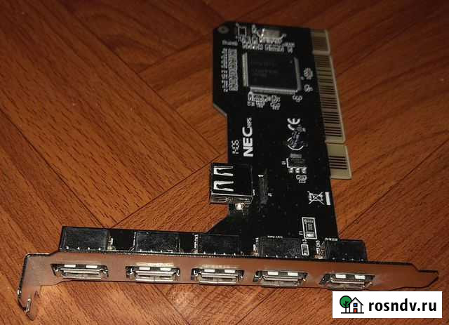 Контроллер USB2.0 6port PCI FG-U2N101-5E1I-N3-01-B Москва - изображение 1