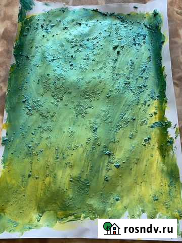 Картина пищевыми красками на листе альбома Благовещенск - изображение 1