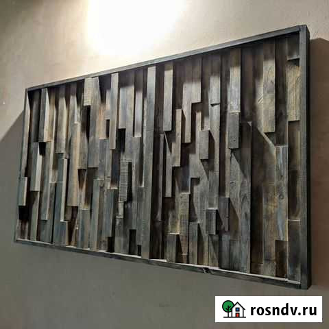 Панно из дерева в стиле лофт, гранж. Подарок Костомукша - изображение 1