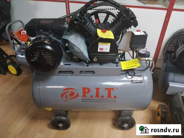 Компрессор 100 л 3,3 кВт ременной 370 л/мин Карталы - изображение 1