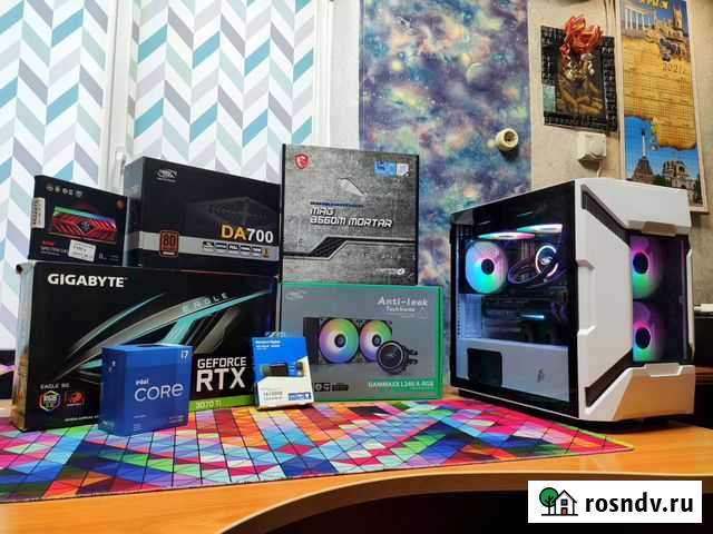 Игровой пк i7 11700f / RTX 3070ti Калуга - изображение 1