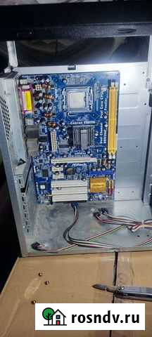 Материнская плата 775 с процессором Е4500 Санкт-Петербург - изображение 1