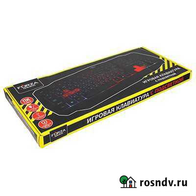 Клавиатура с подсветкой, провод 1.3м, USB, пластик Кемерово - изображение 1