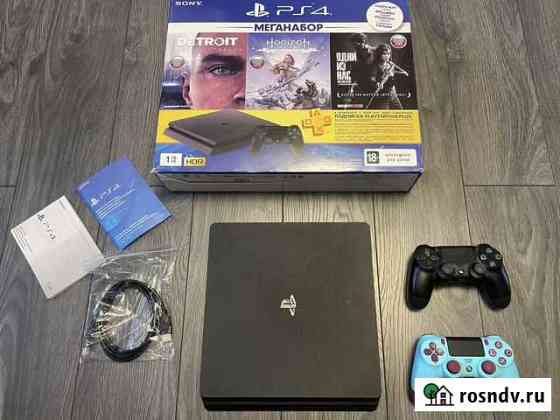 Sony PS4 slim 1tb 2208B (30 игр, 2 джойстика) Щёлково