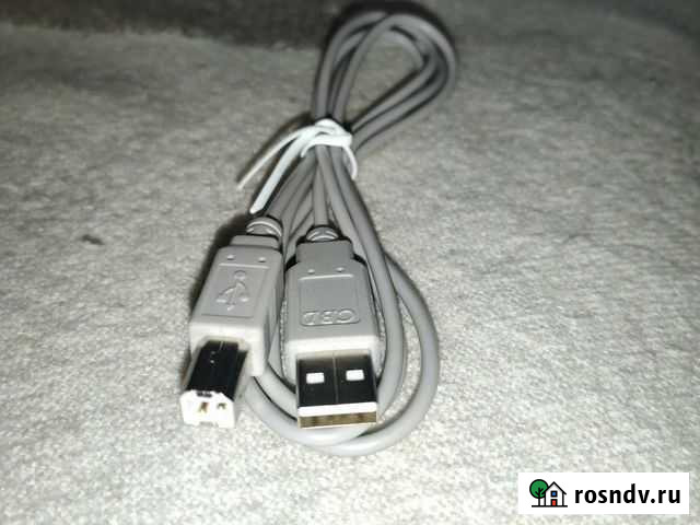 Шнур USB для принтера и UPC. Квадратный разъем Омск - изображение 1