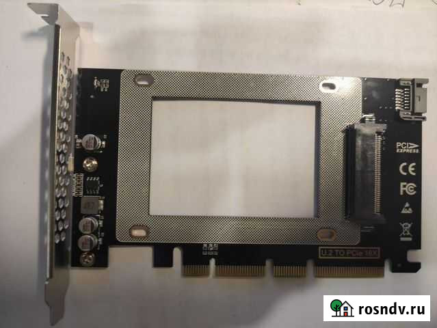 Переходник U2 на pci x16 Новый Тверь - изображение 1