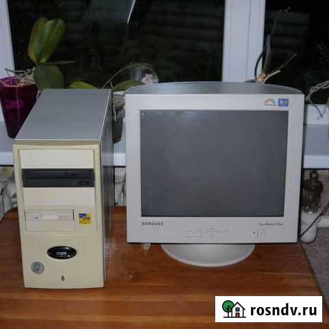 Старый компьютер (системный блок+монитор) Калининград - изображение 1