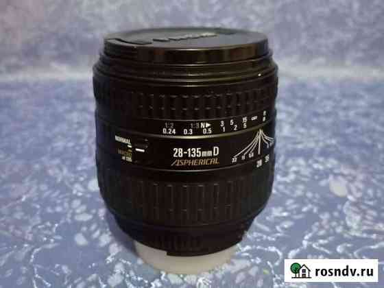 Объектив sigma28-135mmD Aspherical для nikon Снежногорск