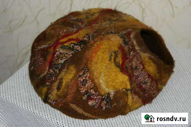 Домик лежанка для кошки валянный Выборг - изображение 1