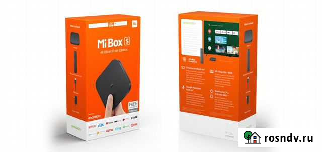 Тв приставка Mi box S новая Санкт-Петербург - изображение 1