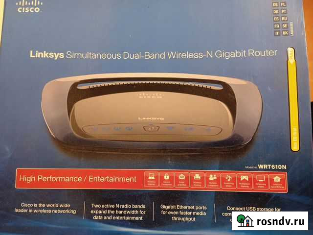 Wi-Fi роутер Cisco Linksys WRT610N Нижний Новгород - изображение 1