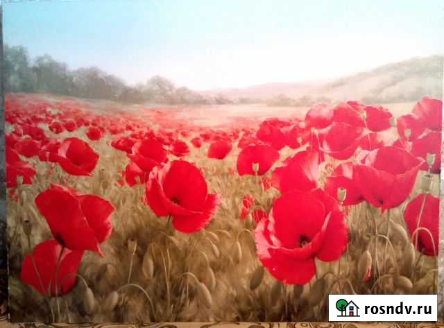 Картина. Постер. Маки. Пейзаж Кемерово - изображение 1