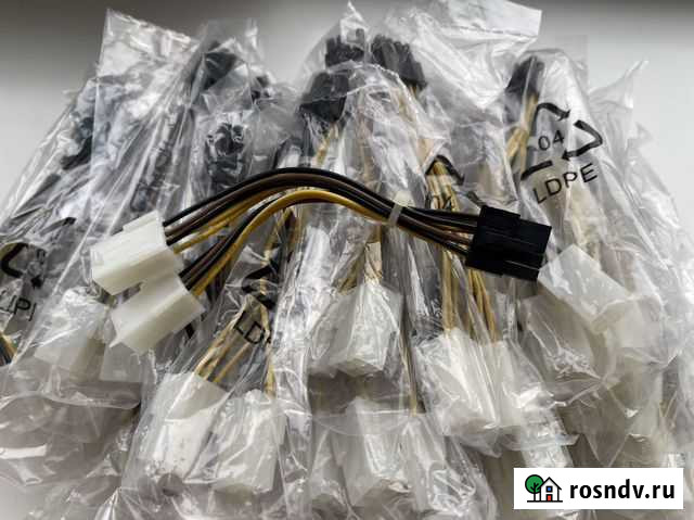 Переходник питания для видеокарт 2x6pin на 8pin Челябинск - изображение 1